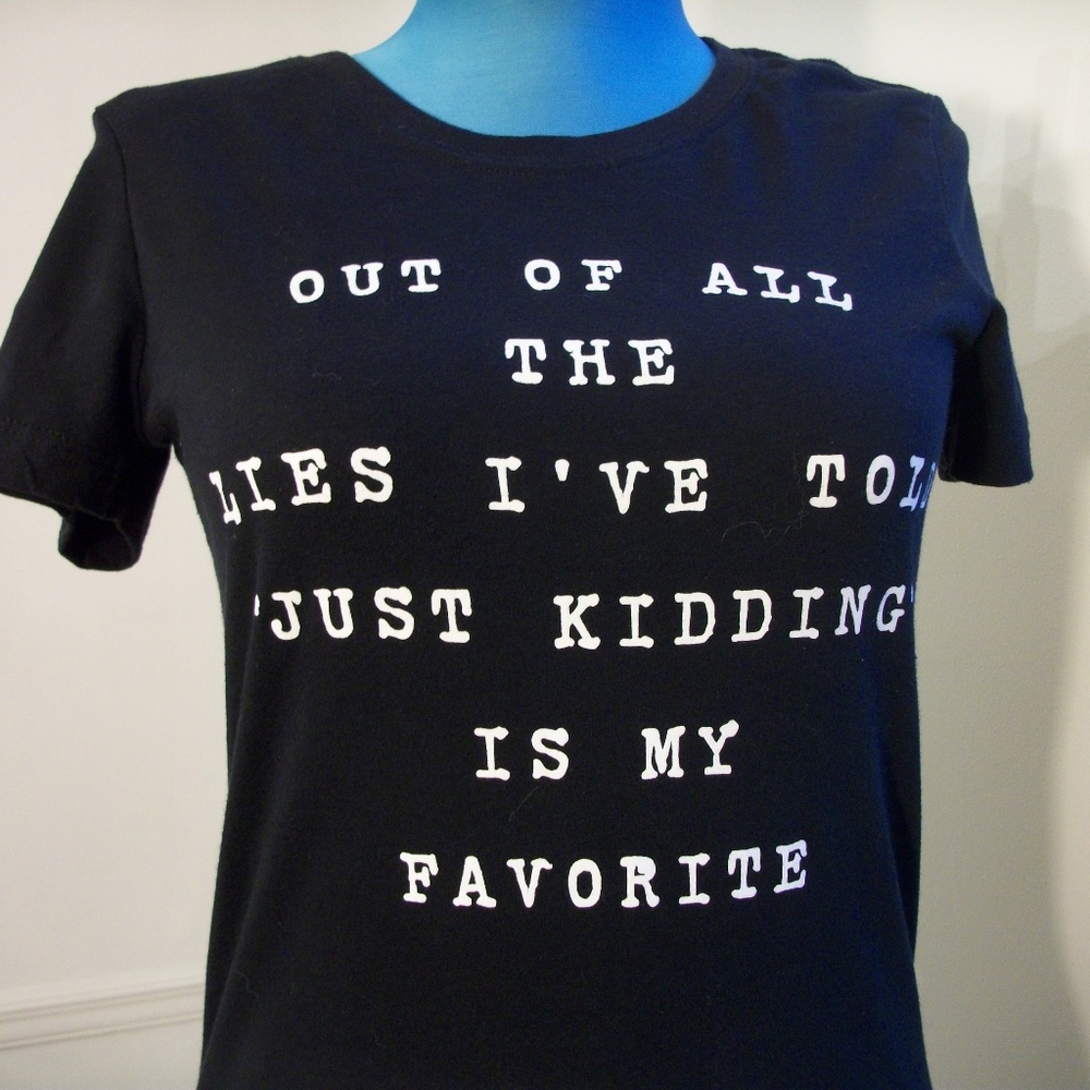 Black Matter Novelty T-Shirt Misses Small